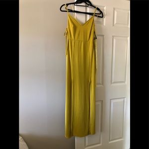 Yellow maxi dress